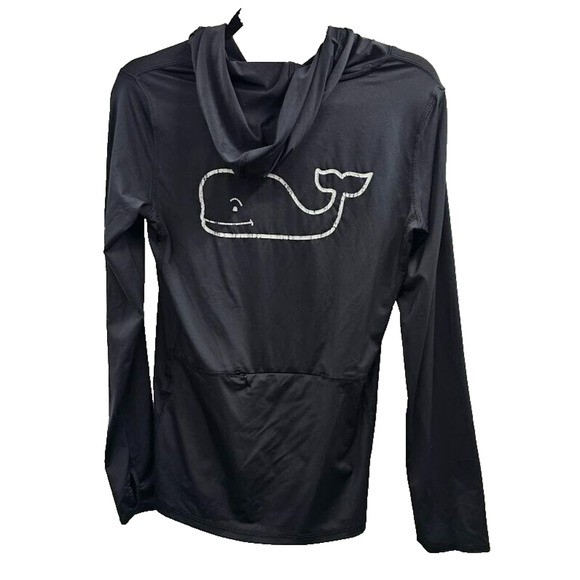 Vineyard Vines Shirt Mens Small Black Pullover Logo - Picture 2 of 8